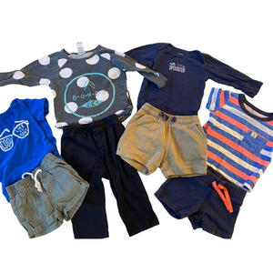 9 month baby boys outfit bundle 8 piece👶🏻 carters, bonds, baby gap